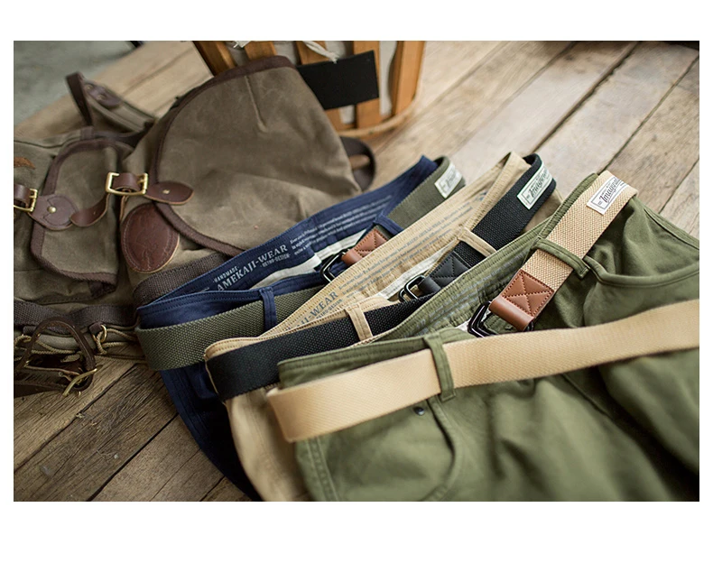 Maden Tactical Belt For Male Quick Release Outdoor Combat Belt Set Men’s Canvas Waistband Multifunctional Strap Vintage