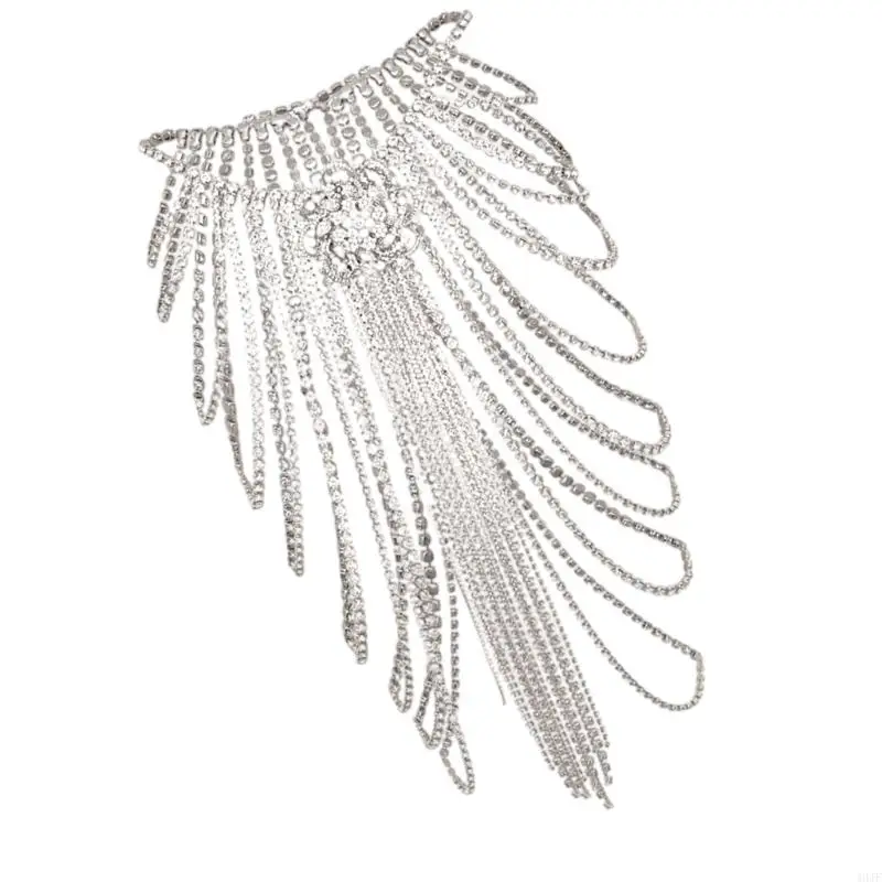 Women Blingbling Waist Belt Stylish Multilayer Crystal Waist Chain Belt Elaborate Chain Belly Chain for Belly Dance Accessories