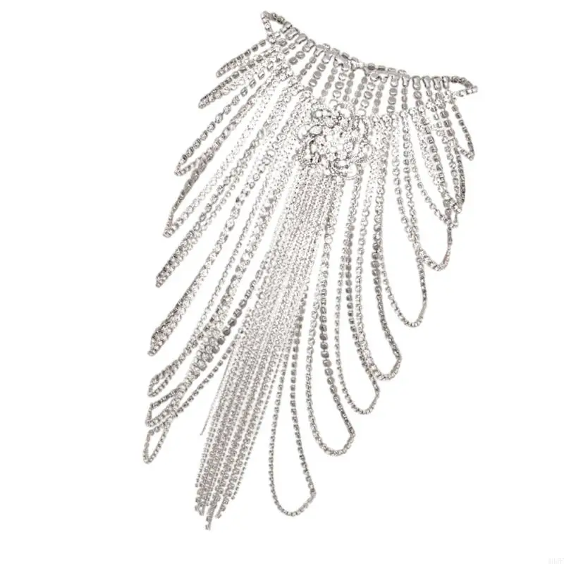 Women Blingbling Waist Belt Stylish Multilayer Crystal Waist Chain Belt Elaborate Chain Belly Chain for Belly Dance Accessories
