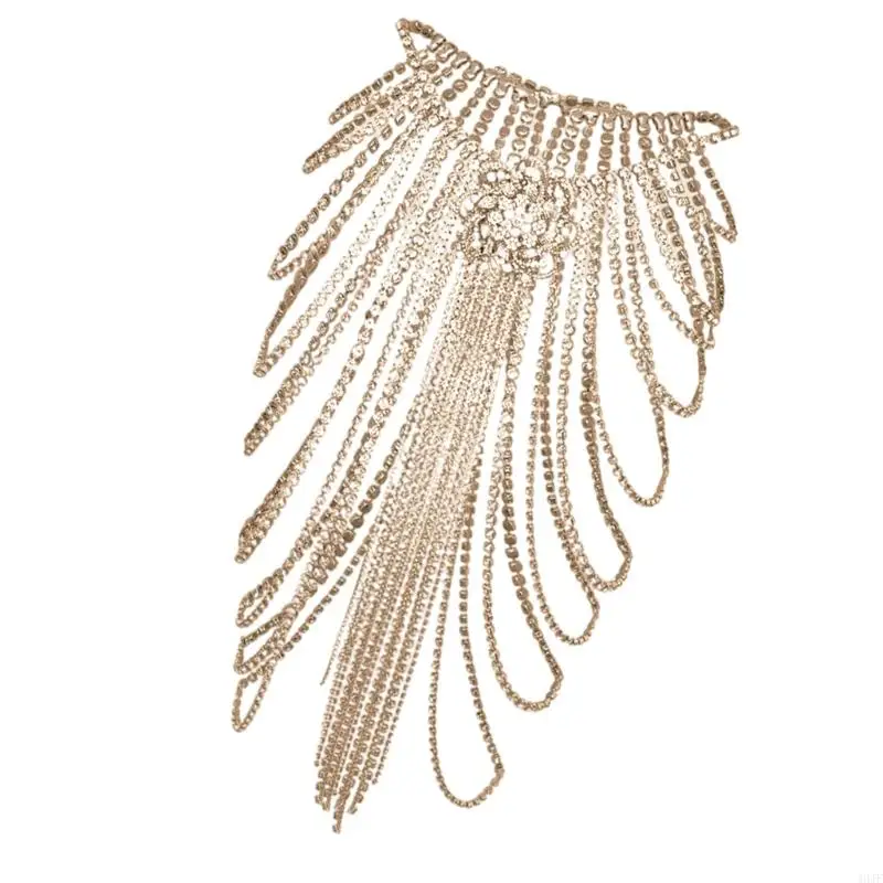Women Blingbling Waist Belt Stylish Multilayer Crystal Waist Chain Belt Elaborate Chain Belly Chain for Belly Dance Accessories