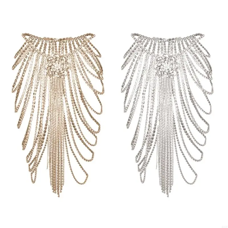 Women Blingbling Waist Belt Stylish Multilayer Crystal Waist Chain Belt Elaborate Chain Belly Chain for Belly Dance Accessories