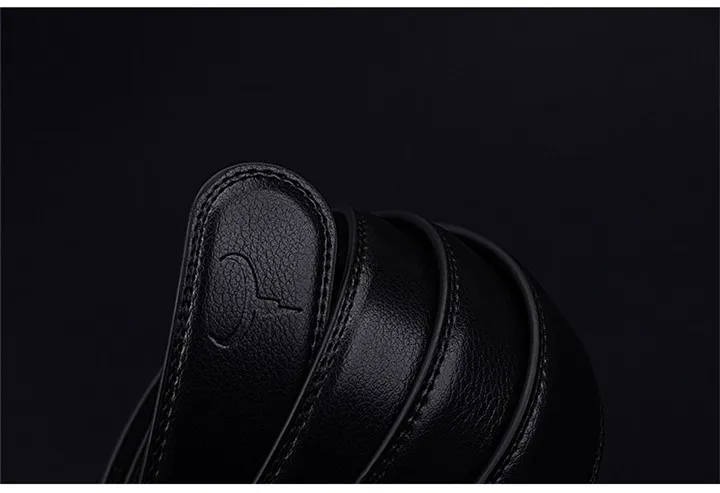 COWATHER Men's Belt Automatic Ratchet Buckle with Cow Genuine Leather Belts for Men luxury brand male strap 110-130cm length