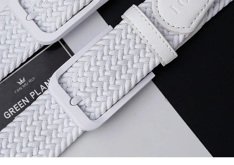 Golf Belt Men and Women New Summer Canvas Woven Leisure Sports Elastic Joker Advanced Waistband