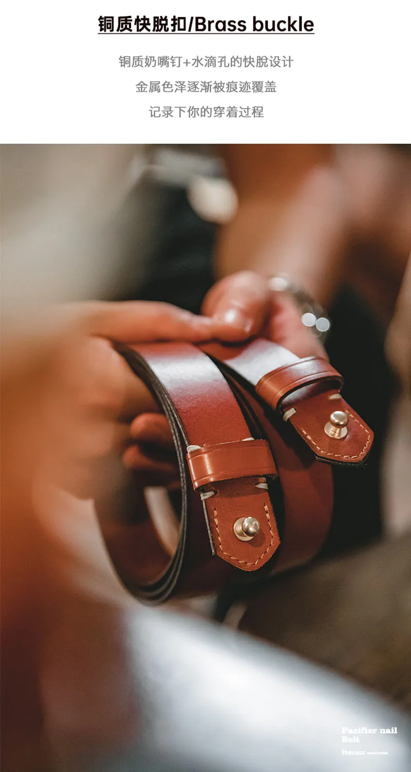 Maden Mens Belts Genuine Leather High Quality Buckle Jeans Cowskin Casual Belts Female Vintage Luxury Brand Designer Waistband