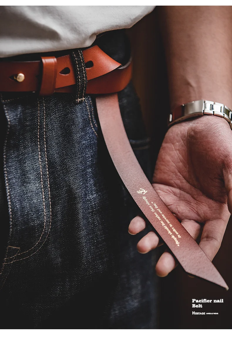 Maden Mens Belts Genuine Leather High Quality Buckle Jeans Cowskin Casual Belts Female Vintage Luxury Brand Designer Waistband