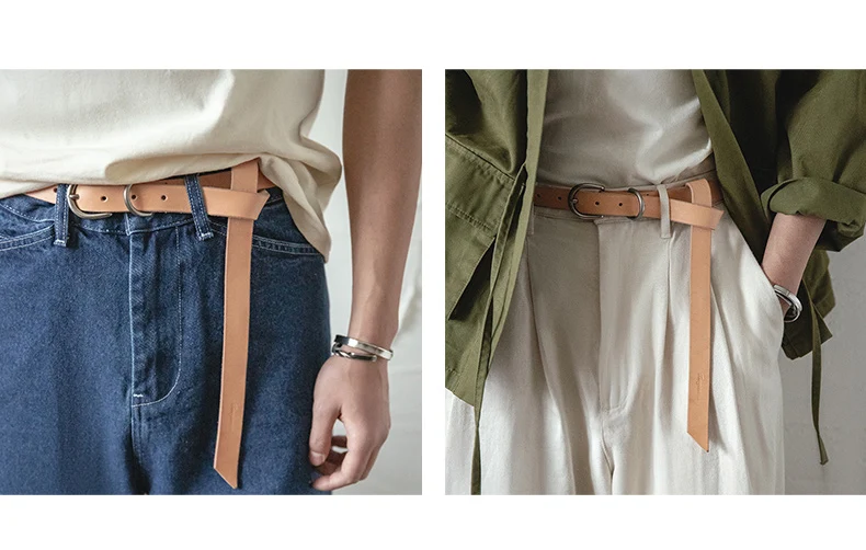 Maden Mens Belts Genuine Leather High Quality Buckle Jeans Cowskin Casual Belts Female Vintage Luxury Brand Designer Waistband