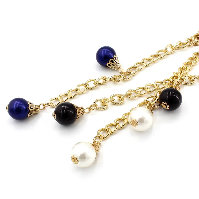 Metal Ball Pendant Waist Chain Women Thin Belt Gold Sliver Color Long Girdle Female Strap For Dress Skirt Decorative Waistband