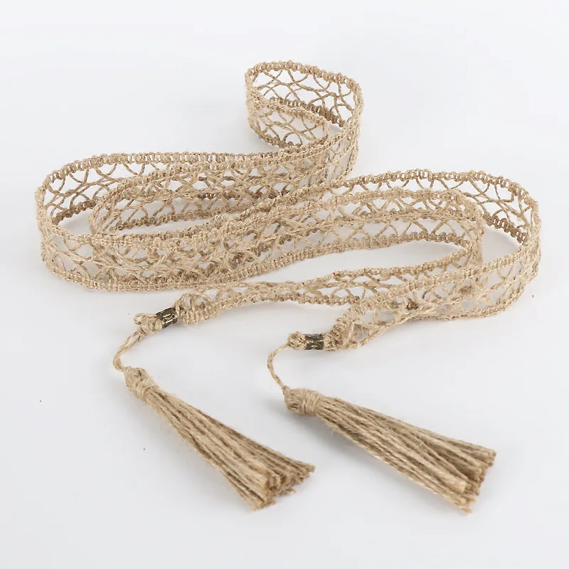 170cm Women Waistband Belt Thin Belt Simple Decoration Tie with Dress Long Waist Rope Knotted Vintage Dresses String Waist Chain