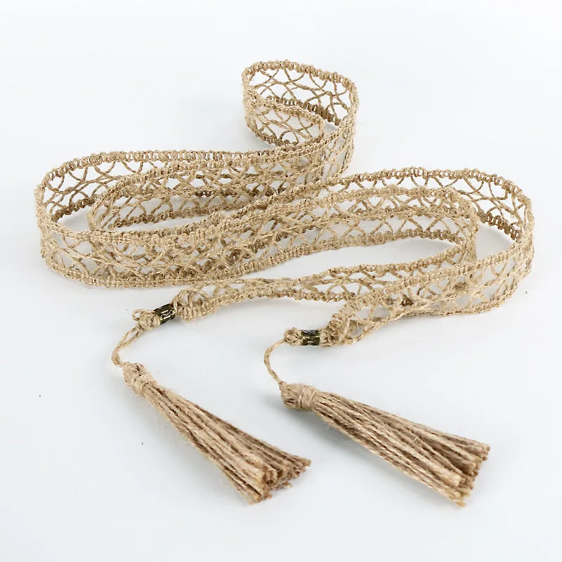 170cm Women Waistband Belt Thin Belt Simple Decoration Tie with Dress Long Waist Rope Knotted Vintage Dresses String Waist Chain