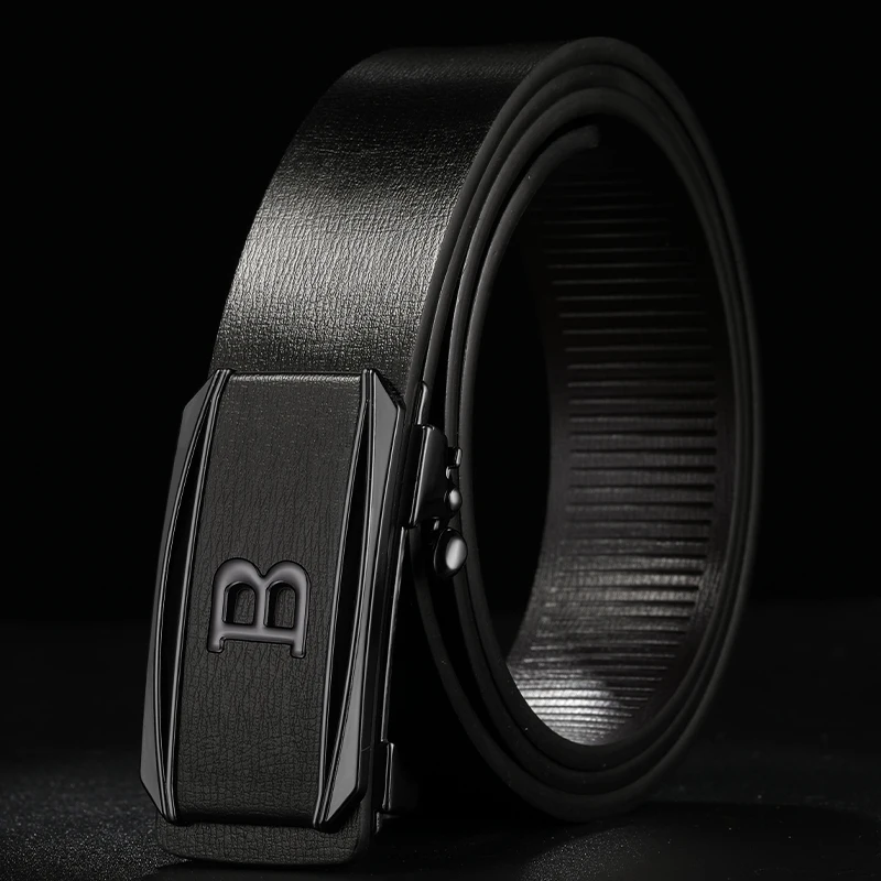 Luxury Famous Brand Fashion B Letter Coffee Belt High Quality Men's Automatic Buckle Casual Classic Black Belt Ceinture Homme