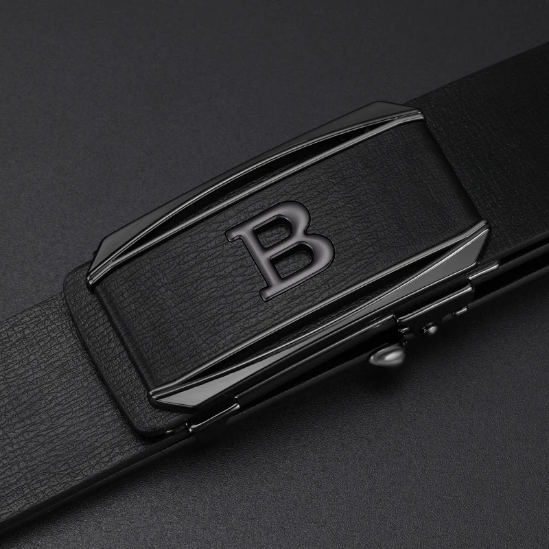 Luxury Famous Brand Fashion B Letter Coffee Belt High Quality Men's Automatic Buckle Casual Classic Black Belt Ceinture Homme