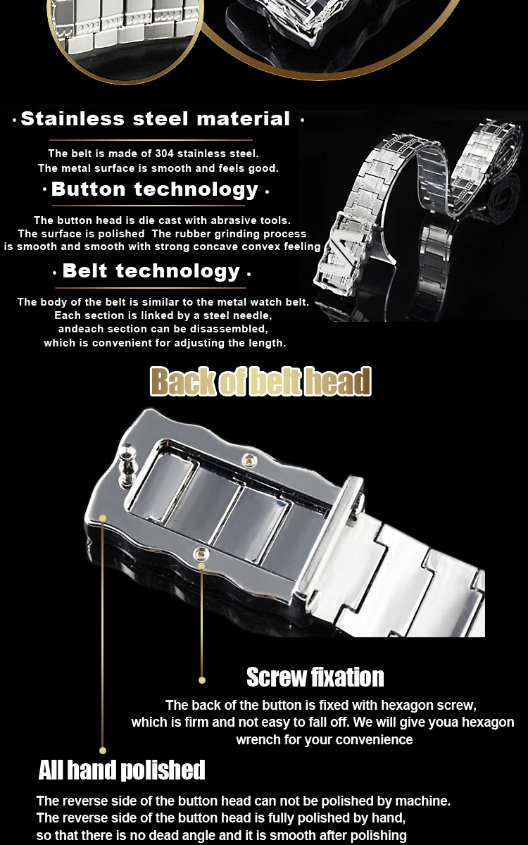 metal waistband Mens belts Stainless steel Belt goth Punk style luxury designer Gifts for men Tactical Belt self-defense Belt ma