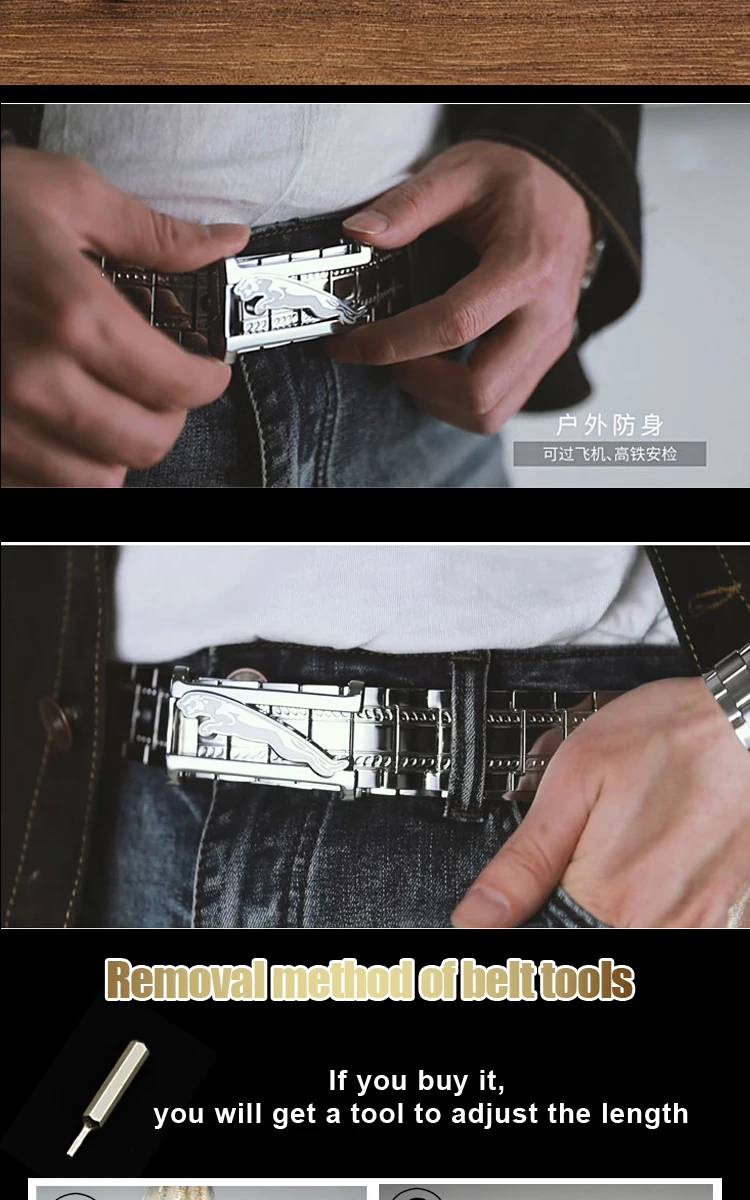 metal waistband Mens belts Stainless steel Belt goth Punk style luxury designer Gifts for men Tactical Belt self-defense Belt ma