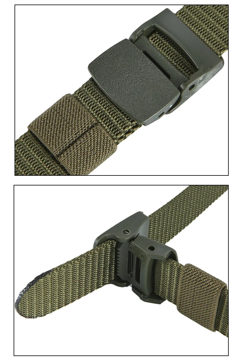 New Kids Belt Military Unisex Automatic Buckle Nylon Belt Outdoor Tactical Canvas-90cm