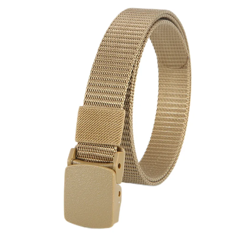 New Kids Belt Military Unisex Automatic Buckle Nylon Belt Outdoor Tactical Canvas-90cm