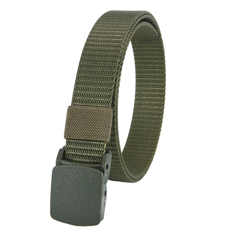 New Kids Belt Military Unisex Automatic Buckle Nylon Belt Outdoor Tactical Canvas-90cm