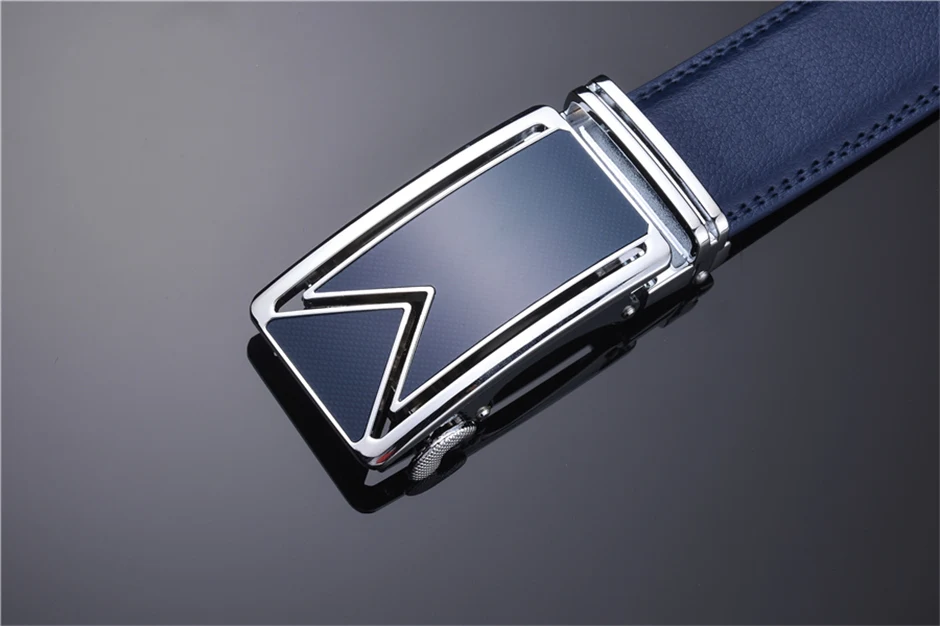 Plyesxale Men Belt 2026 Cowhide Genuine Leather Belts For Men Luxury Automatic Buckle Belts Brown Black Cinturones Hombre B55