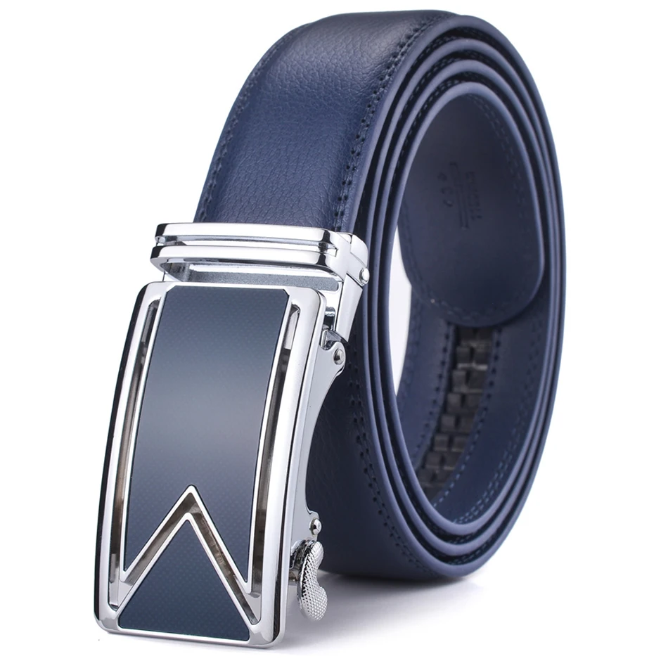 Plyesxale Men Belt 2026 Cowhide Genuine Leather Belts For Men Luxury Automatic Buckle Belts Brown Black Cinturones Hombre B55