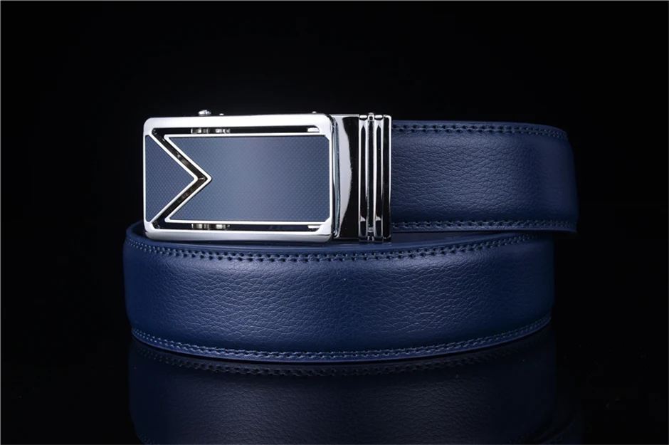 Plyesxale Men Belt 2026 Cowhide Genuine Leather Belts For Men Luxury Automatic Buckle Belts Brown Black Cinturones Hombre B55