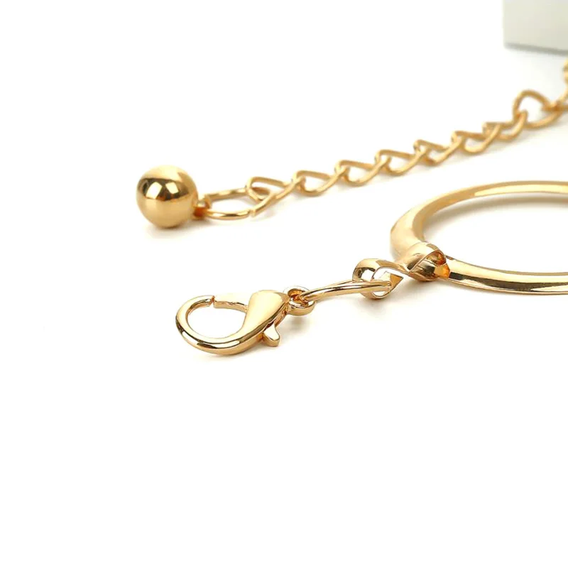 Fashion Womens Full Circle Metal Wide Chain Belt Waist Dress Adjusted Waistband