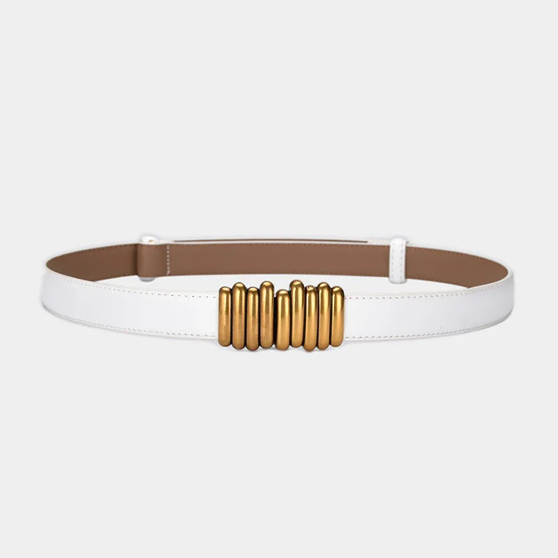 New Ladies Adjustable Genuine Leather Belts Bandwidth Belts Dress Decoration Versatile Designer High Quality Women's Waistband