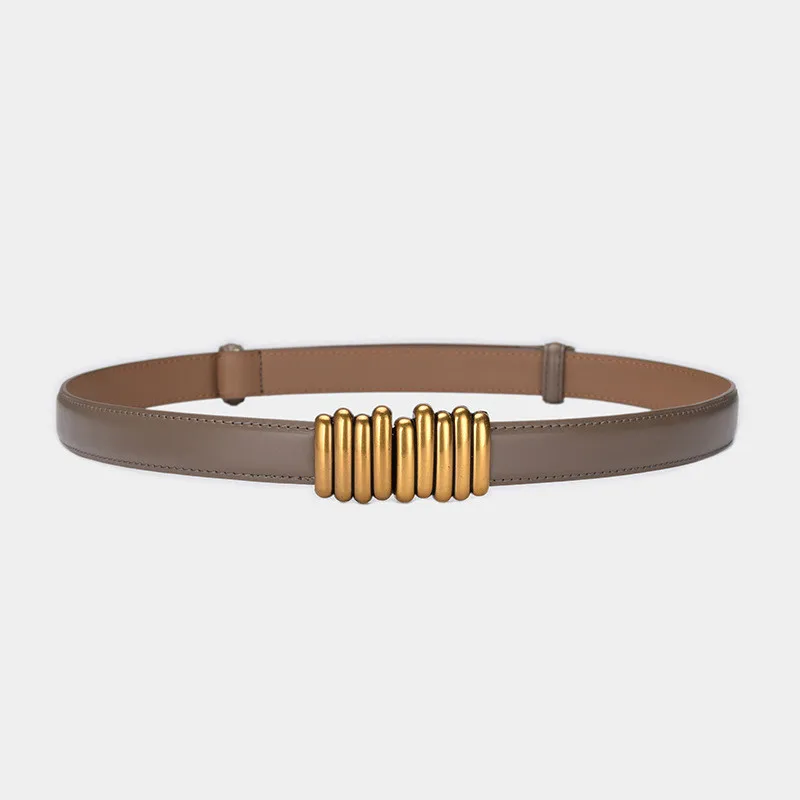 New Ladies Adjustable Genuine Leather Belts Bandwidth Belts Dress Decoration Versatile Designer High Quality Women's Waistband
