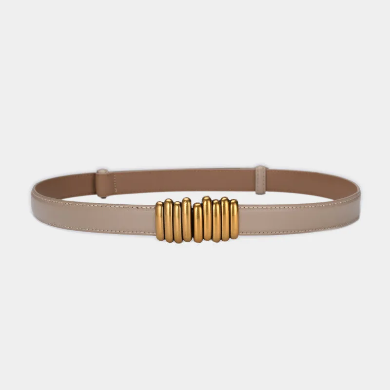 New Ladies Adjustable Genuine Leather Belts Bandwidth Belts Dress Decoration Versatile Designer High Quality Women's Waistband