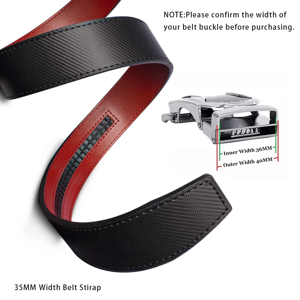 Genuine Leather Large Size Belt No Buckle for Automatic Buckle Belts Without Buckle for Men Women High Quality Male Jeans Belt