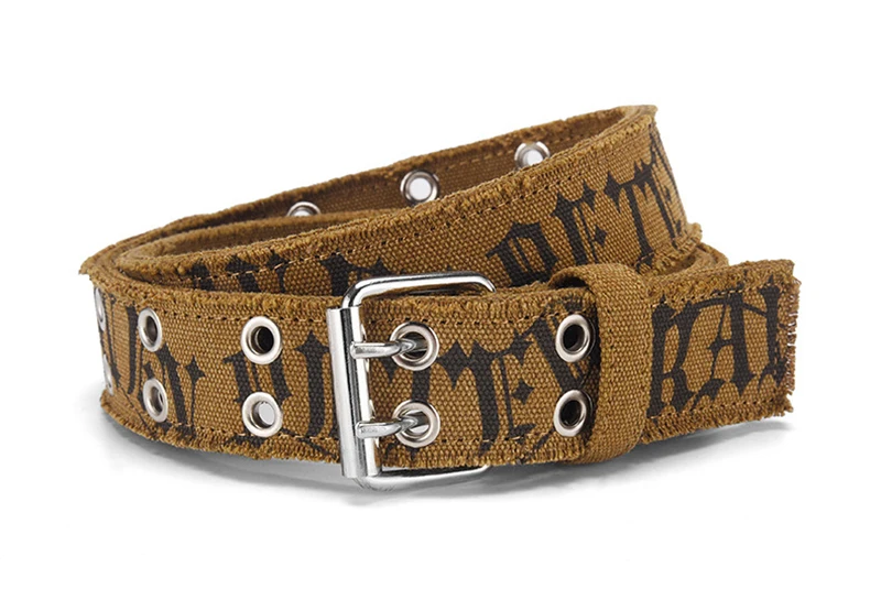 Fashion Retro Unisex Belts Double Pin Buckle Design Canvas Belts Men Belt Trend Casual Simple Men & Women Jeasn Belts