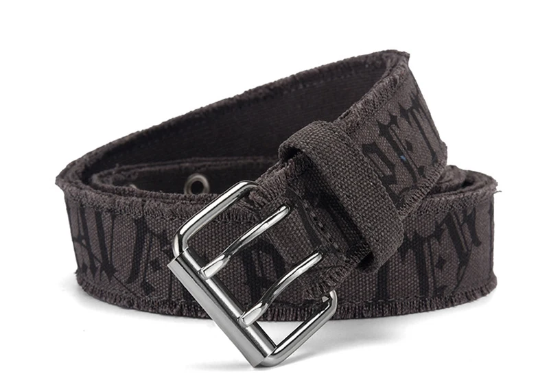 Fashion Retro Unisex Belts Double Pin Buckle Design Canvas Belts Men Belt Trend Casual Simple Men & Women Jeasn Belts
