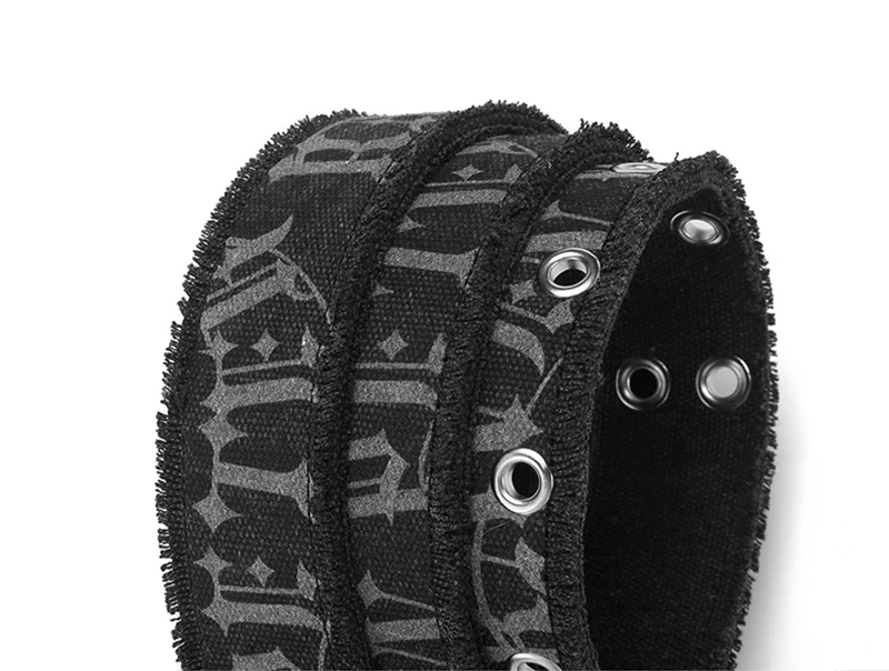 Fashion Retro Unisex Belts Double Pin Buckle Design Canvas Belts Men Belt Trend Casual Simple Men & Women Jeasn Belts