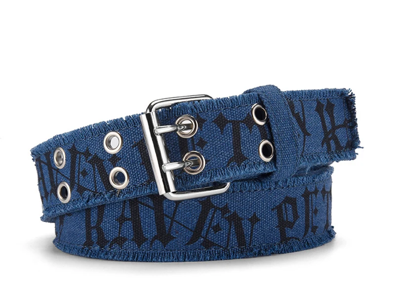 Fashion Retro Unisex Belts Double Pin Buckle Design Canvas Belts Men Belt Trend Casual Simple Men & Women Jeasn Belts