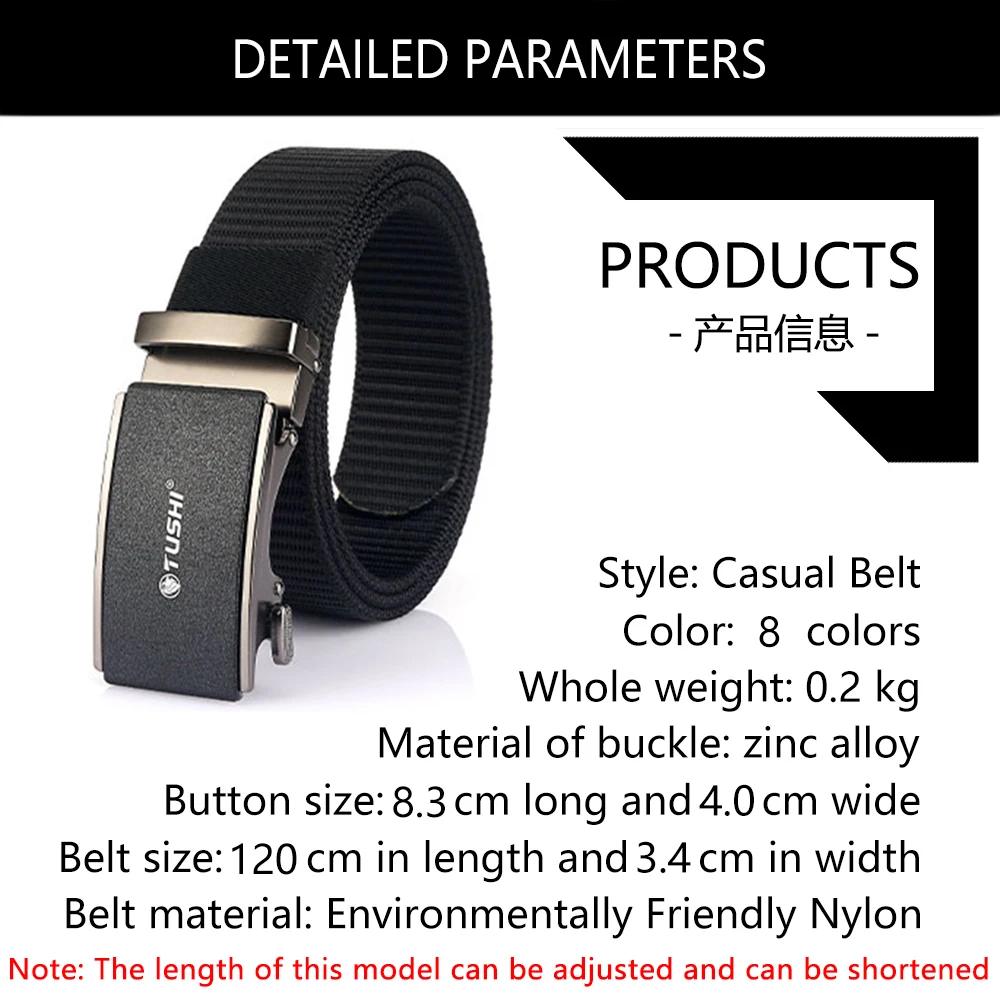 TUSHI Men's Belt Army Outdoor Hunting Tactical Multi Function Combat Survival High Quality Marine Corps Canvas For Nylon Belt