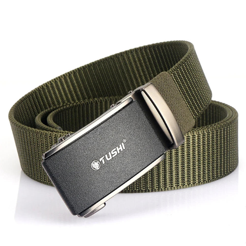 TUSHI Men's Belt Army Outdoor Hunting Tactical Multi Function Combat Survival High Quality Marine Corps Canvas For Nylon Belt