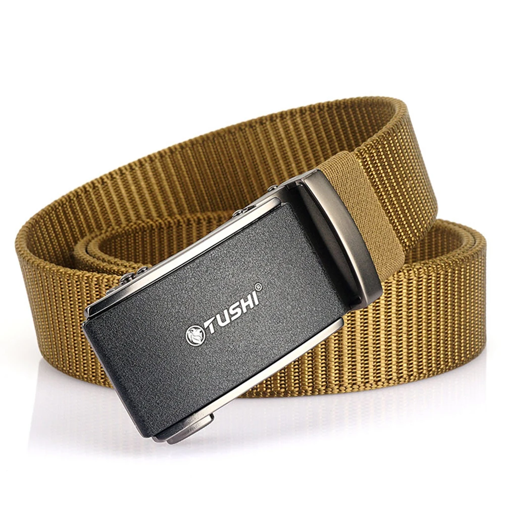 TUSHI Men's Belt Army Outdoor Hunting Tactical Multi Function Combat Survival High Quality Marine Corps Canvas For Nylon Belt