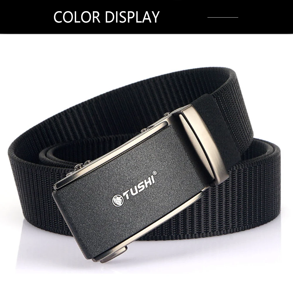 TUSHI Men's Belt Army Outdoor Hunting Tactical Multi Function Combat Survival High Quality Marine Corps Canvas For Nylon Belt