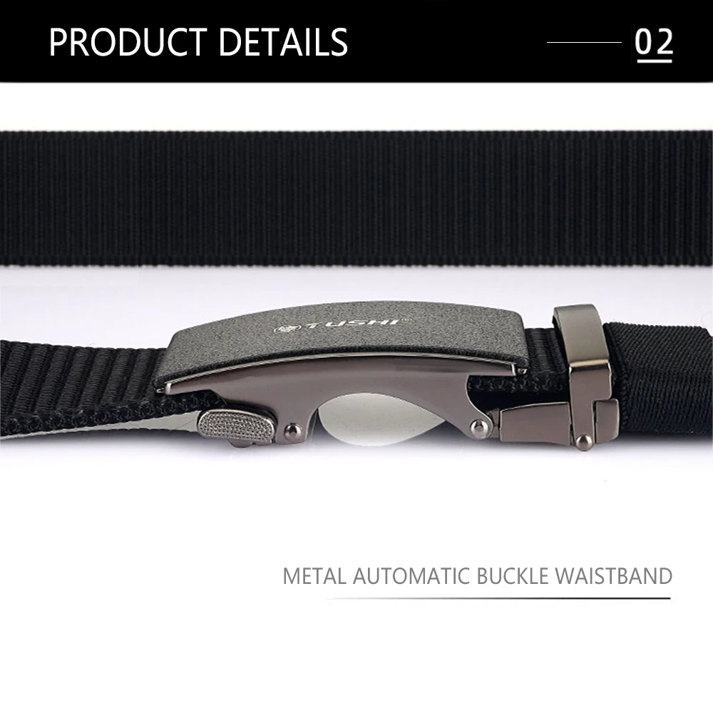 TUSHI Men's Belt Army Outdoor Hunting Tactical Multi Function Combat Survival High Quality Marine Corps Canvas For Nylon Belt