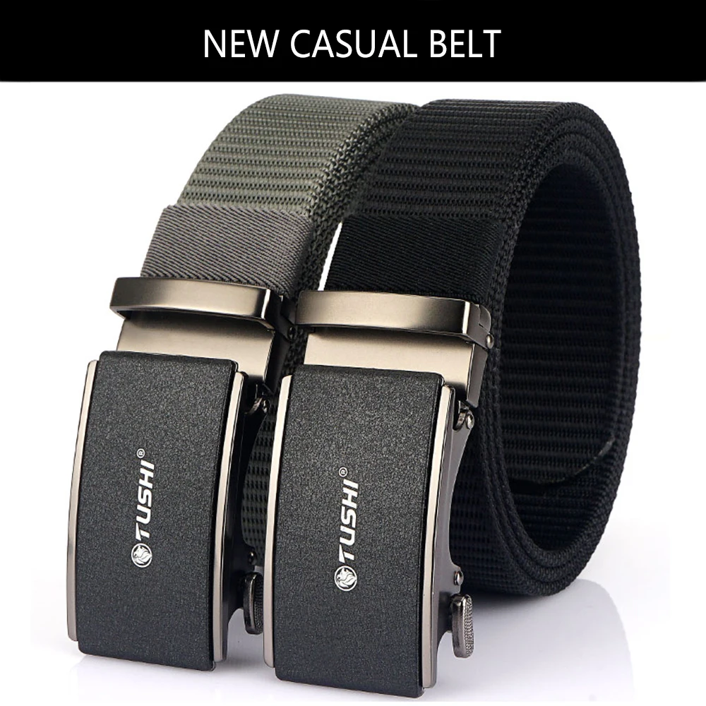 TUSHI Men's Belt Army Outdoor Hunting Tactical Multi Function Combat Survival High Quality Marine Corps Canvas For Nylon Belt