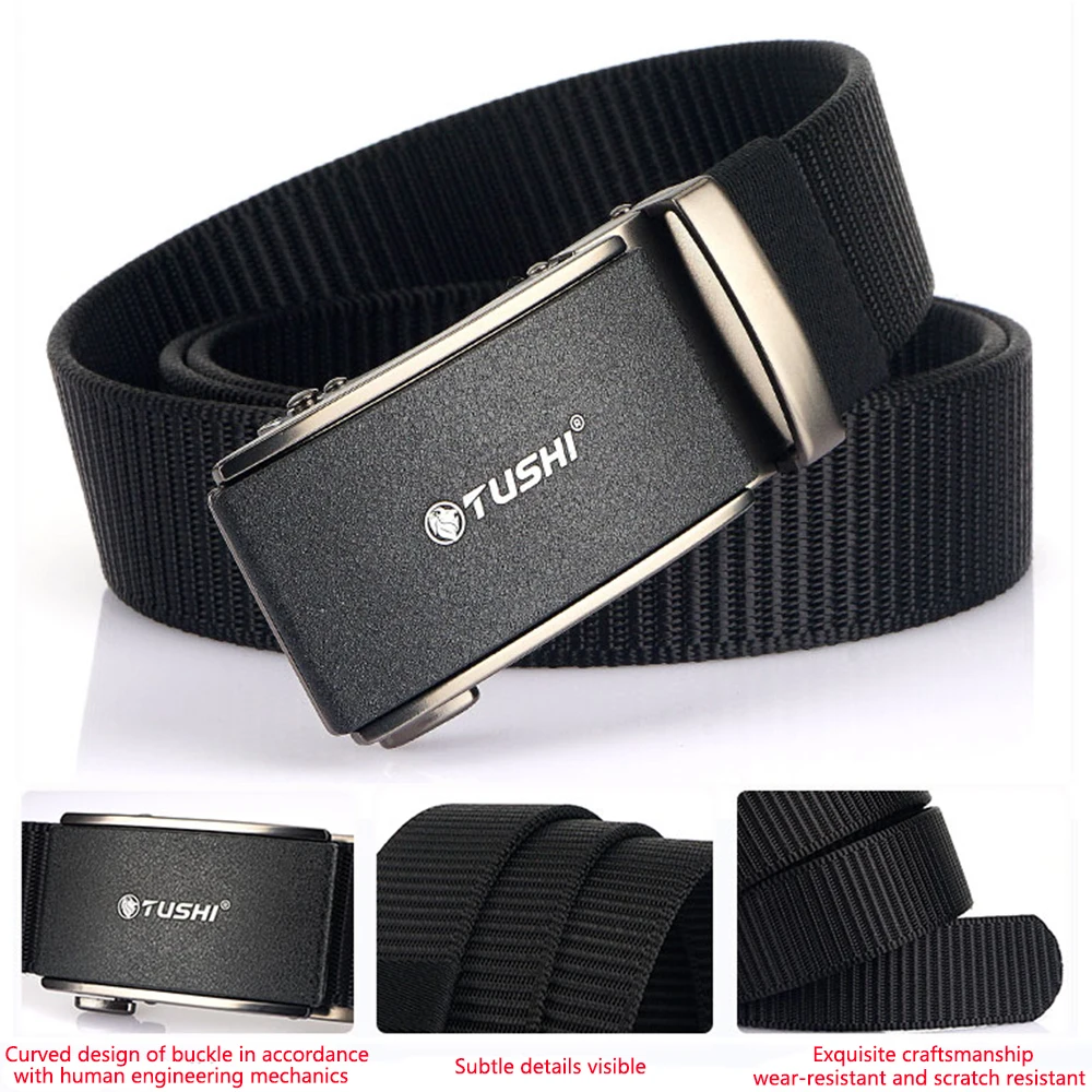 TUSHI Men's Belt Army Outdoor Hunting Tactical Multi Function Combat Survival High Quality Marine Corps Canvas For Nylon Belt