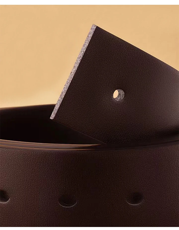 MaiKun Men's Genuine Leather Belt Classic Black Fashion Waistband Alloy Pin Buckle Belt For Casual And Formal Wear