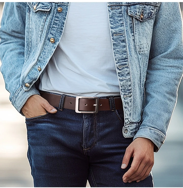 Maikun Belt Men's Vintage Pin Buckle Belt Business Casual Tide New Men's Versatile Outdoor Stylish Belt