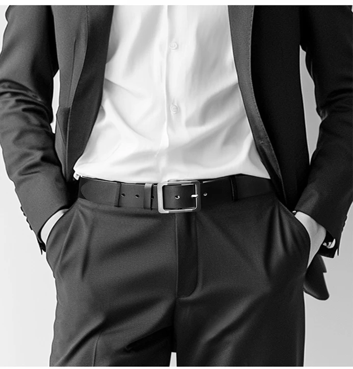 Maikun Belt Men's Vintage Pin Buckle Belt Business Casual Tide New Men's Versatile Outdoor Stylish Belt