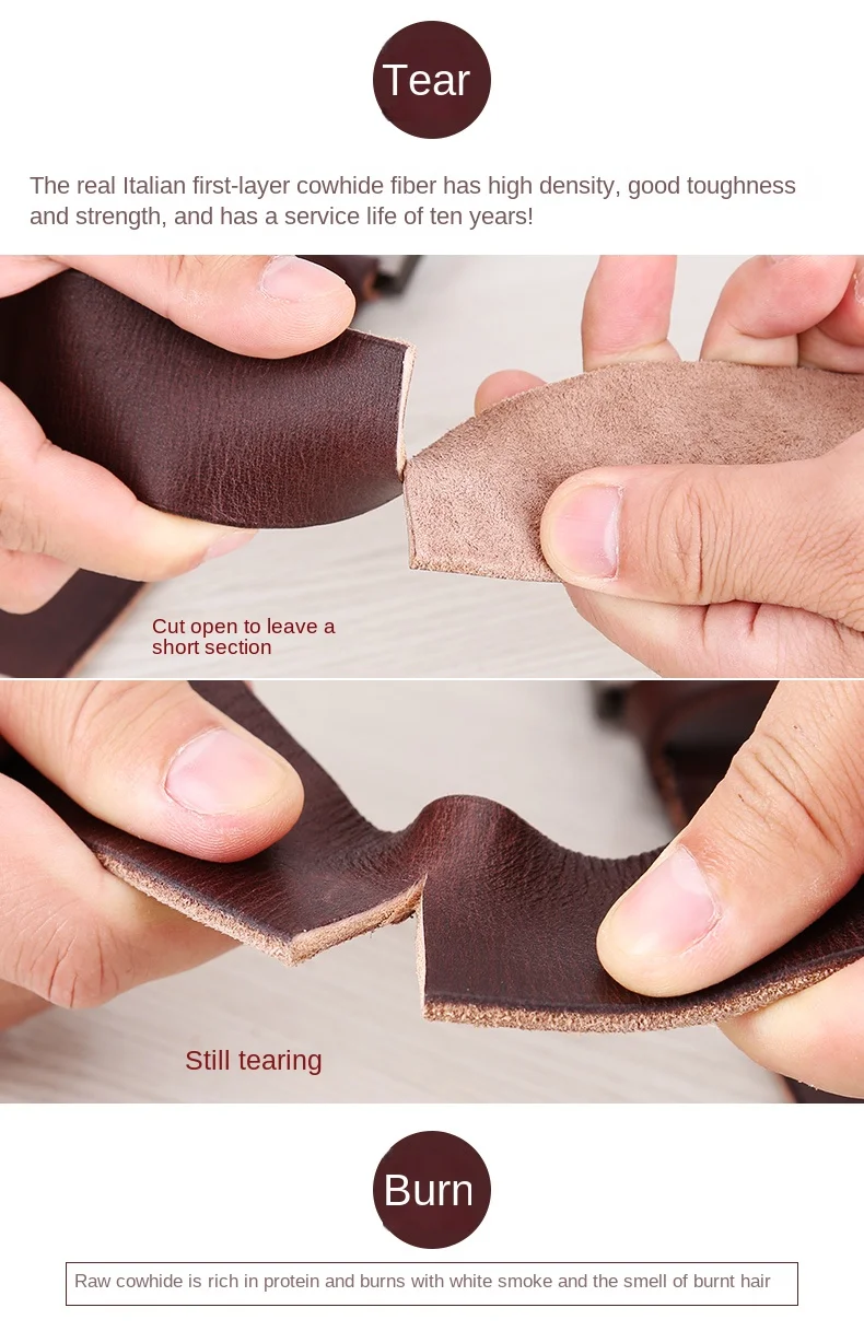 Belt men's genuine leather pin buckle men's leather belt business middle-aged first layer real cowhide youth handmade belt