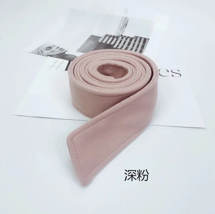 5x175cm Women Waist Belt Double-Sided Faux Woolen Coat Overcoat Trench Coat Waistband Ladies Autumn Winter Apparel Accessories