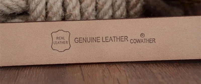 COWATHER 2021 men belt cow genuine leather luxury strap male belts for men new fashion classic vintage pin buckle dropshipping