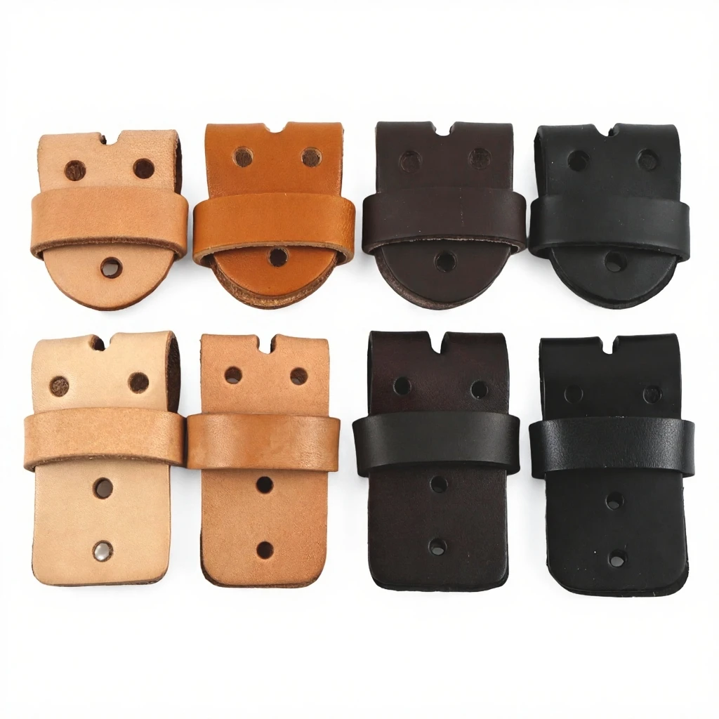1/2Pcs 38mm Men's Belt Buckle Belts Head Connect Loop Leathers Pin Buckles Solid Brass Rivet Clasp DIY Leather Craft Accessories
