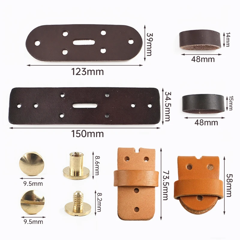 1/2Pcs 38mm Men's Belt Buckle Belts Head Connect Loop Leathers Pin Buckles Solid Brass Rivet Clasp DIY Leather Craft Accessories