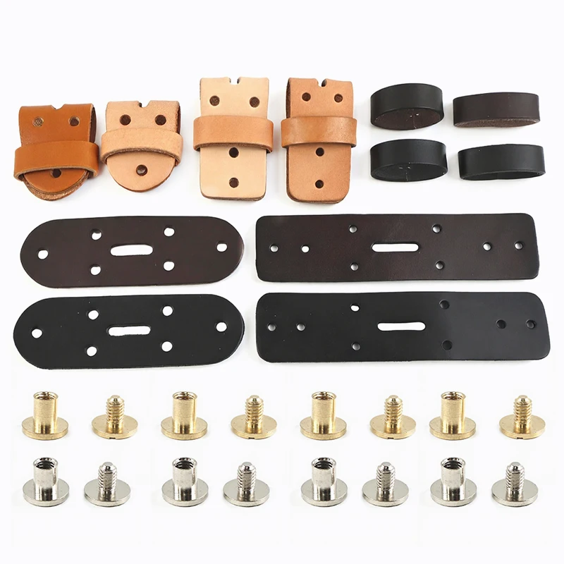 1/2Pcs 38mm Men's Belt Buckle Belts Head Connect Loop Leathers Pin Buckles Solid Brass Rivet Clasp DIY Leather Craft Accessories