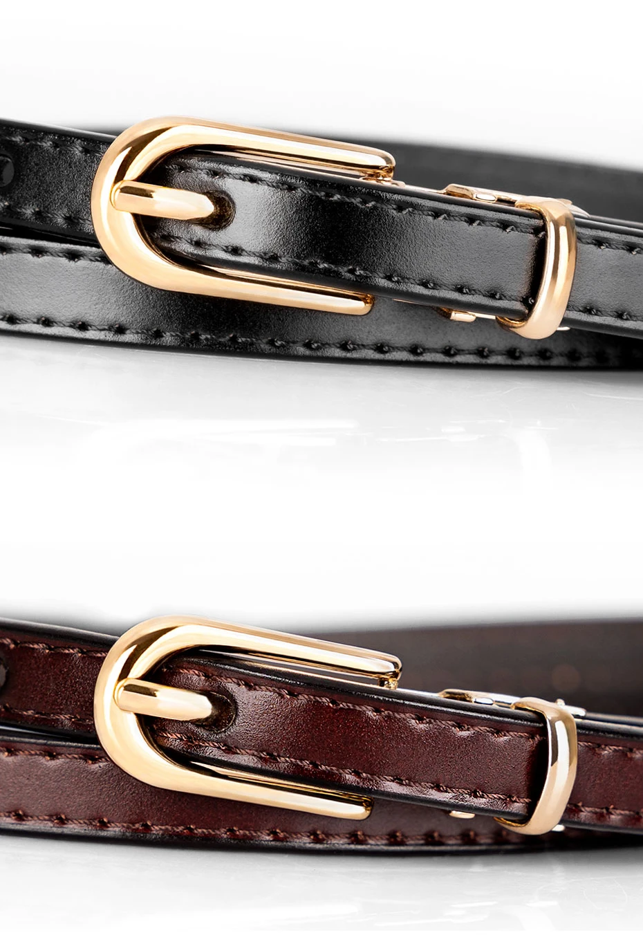 Maikun Women's Business Genuine Leather Belt Fashion Casual Thin Belt For Suit Skirt Dresses