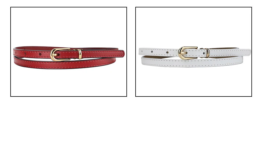 Maikun Women's Business Genuine Leather Belt Fashion Casual Thin Belt For Suit Skirt Dresses